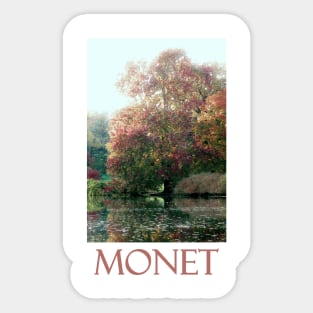 Tree by the Water by Claude Monet Sticker